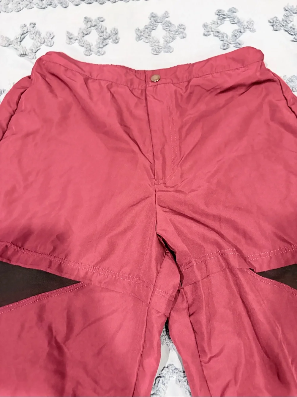 Weissman Mixify Mesh Panel Joggers Black Cherry Adult Medium